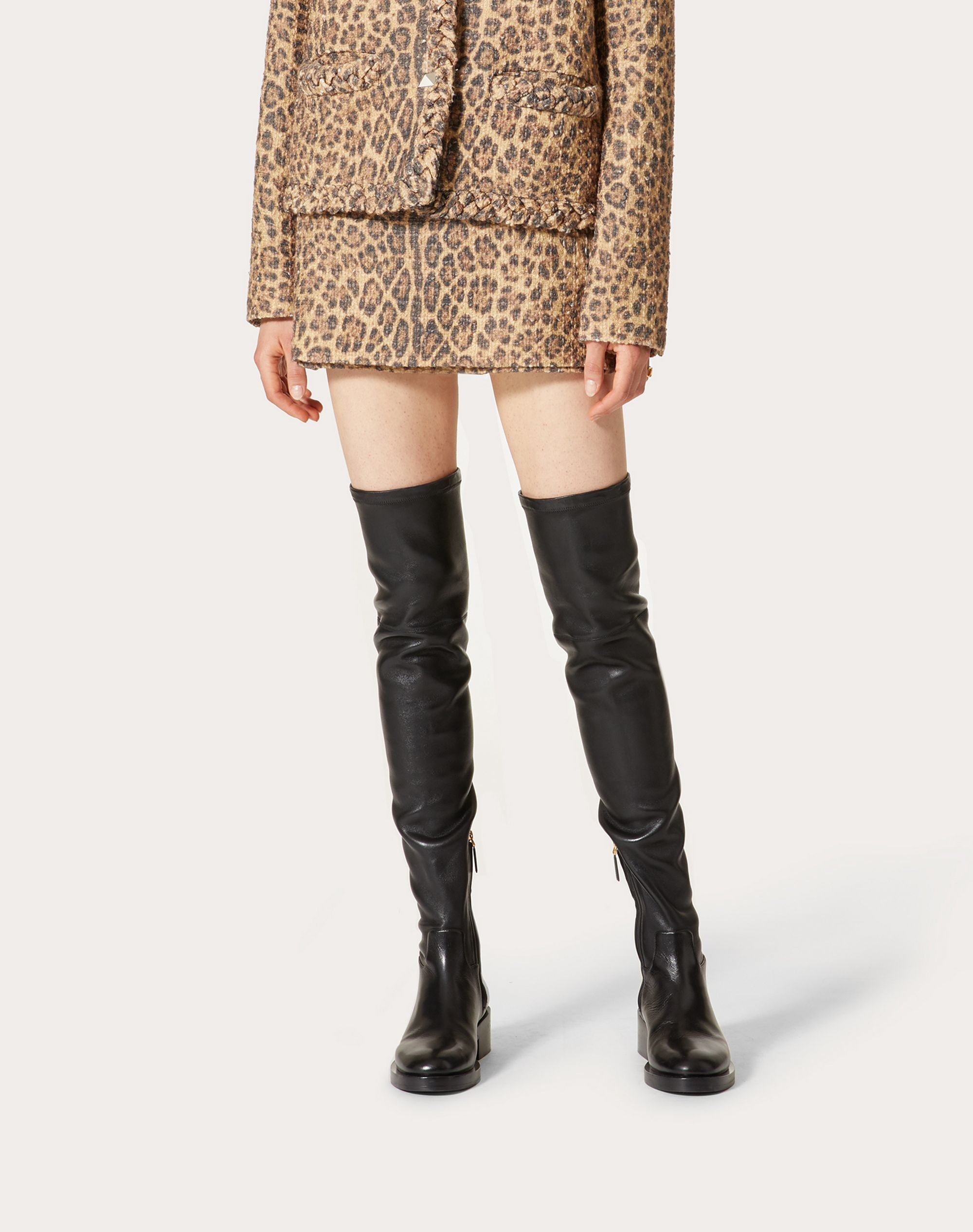 PRINTED TWEED SKORT - 3