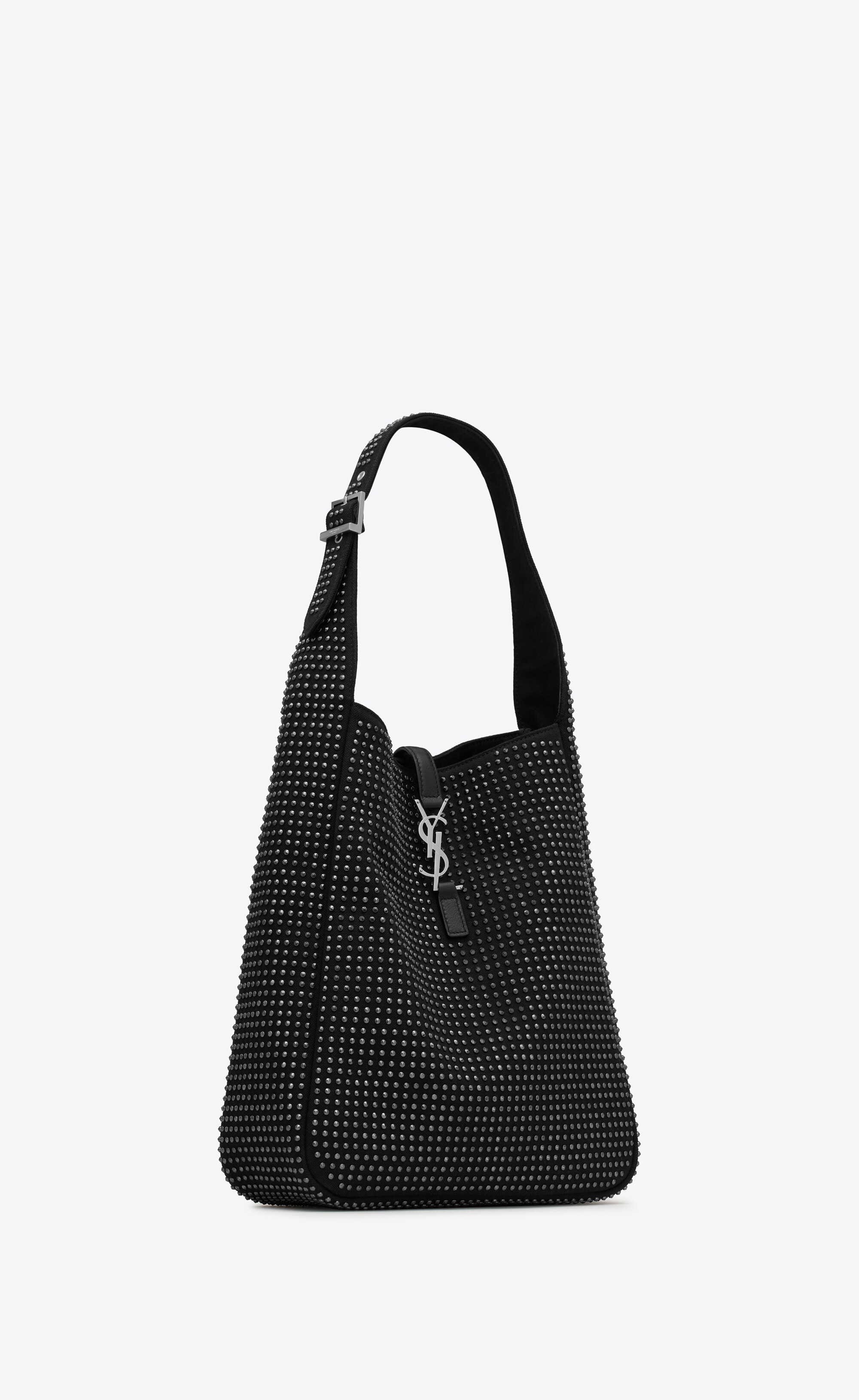 Le 5 A 7 Small Leather Tote Bag in White - Saint Laurent