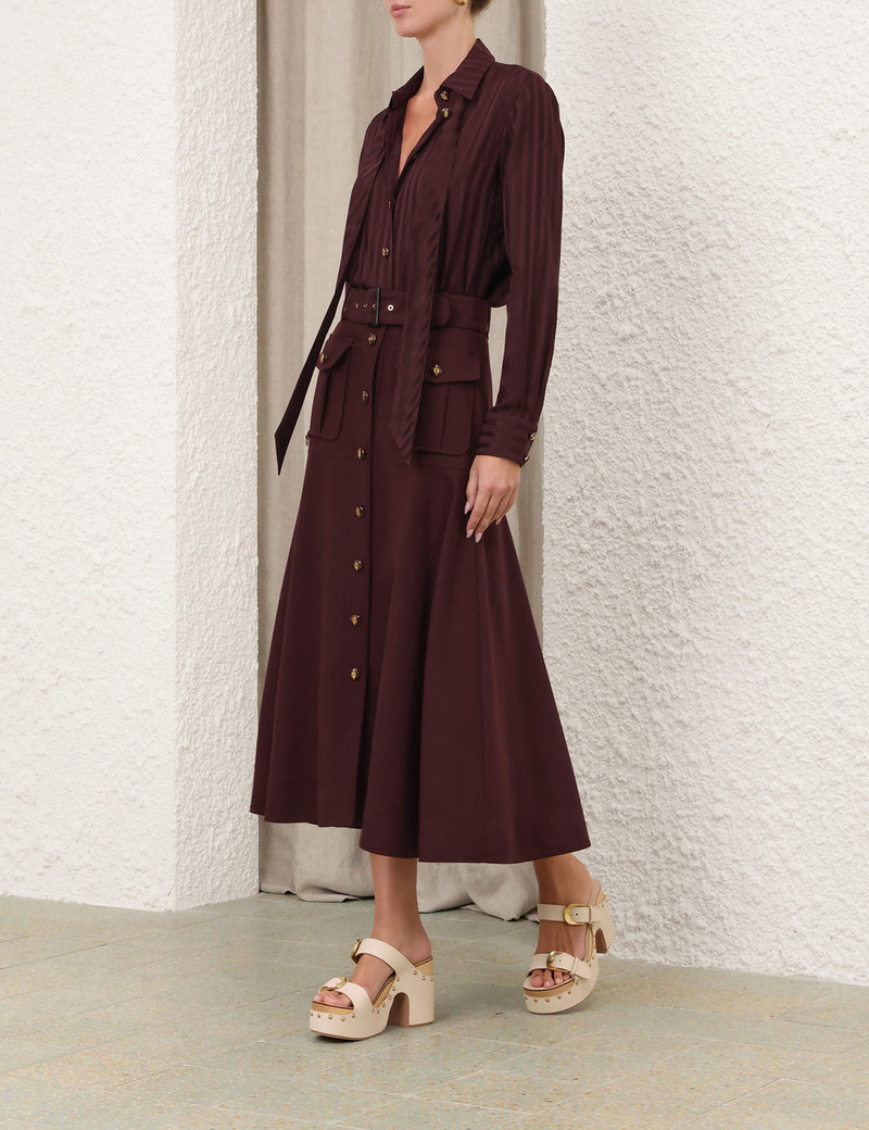 LUNA WOOL MIDI SKIRT 3