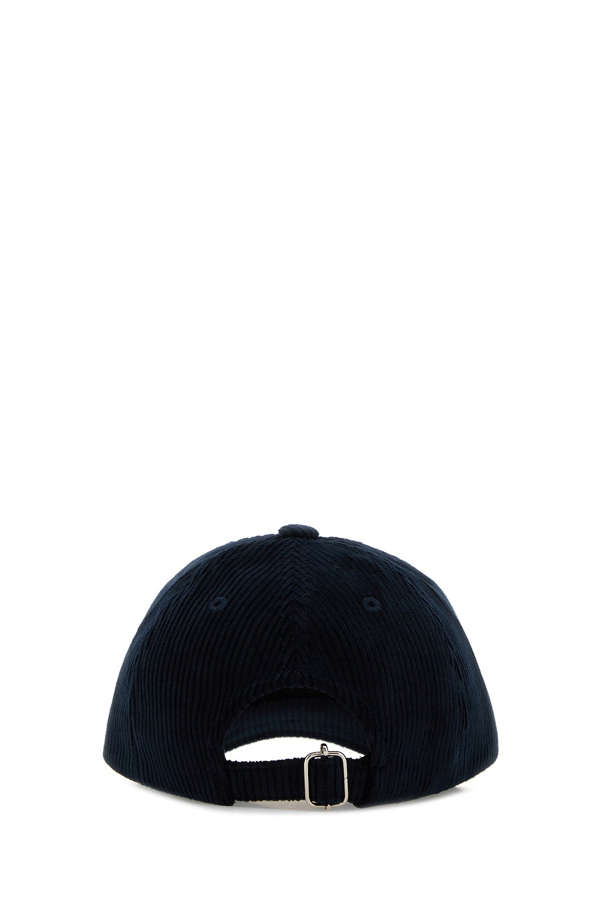 Navy blue corduroy baseball hat - 3