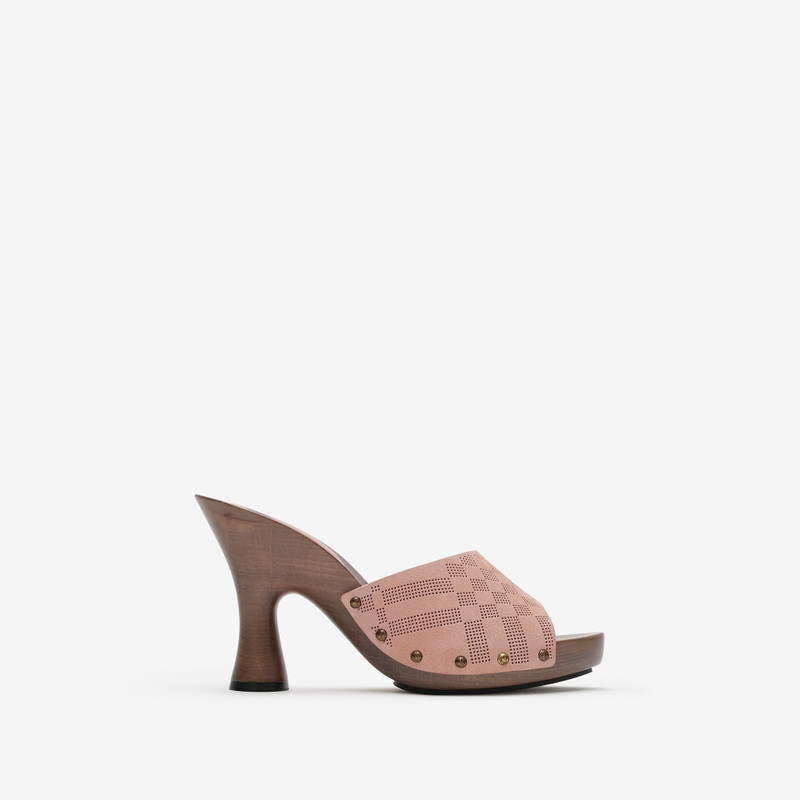 Check Suede Potter Mules​ 1