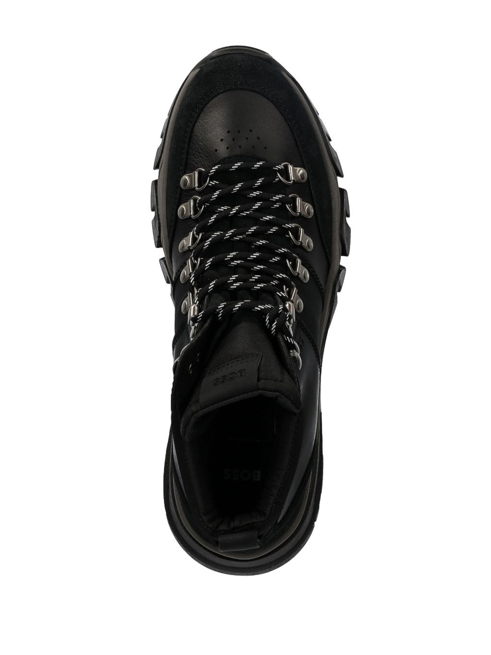 logo-debossed boots - 4