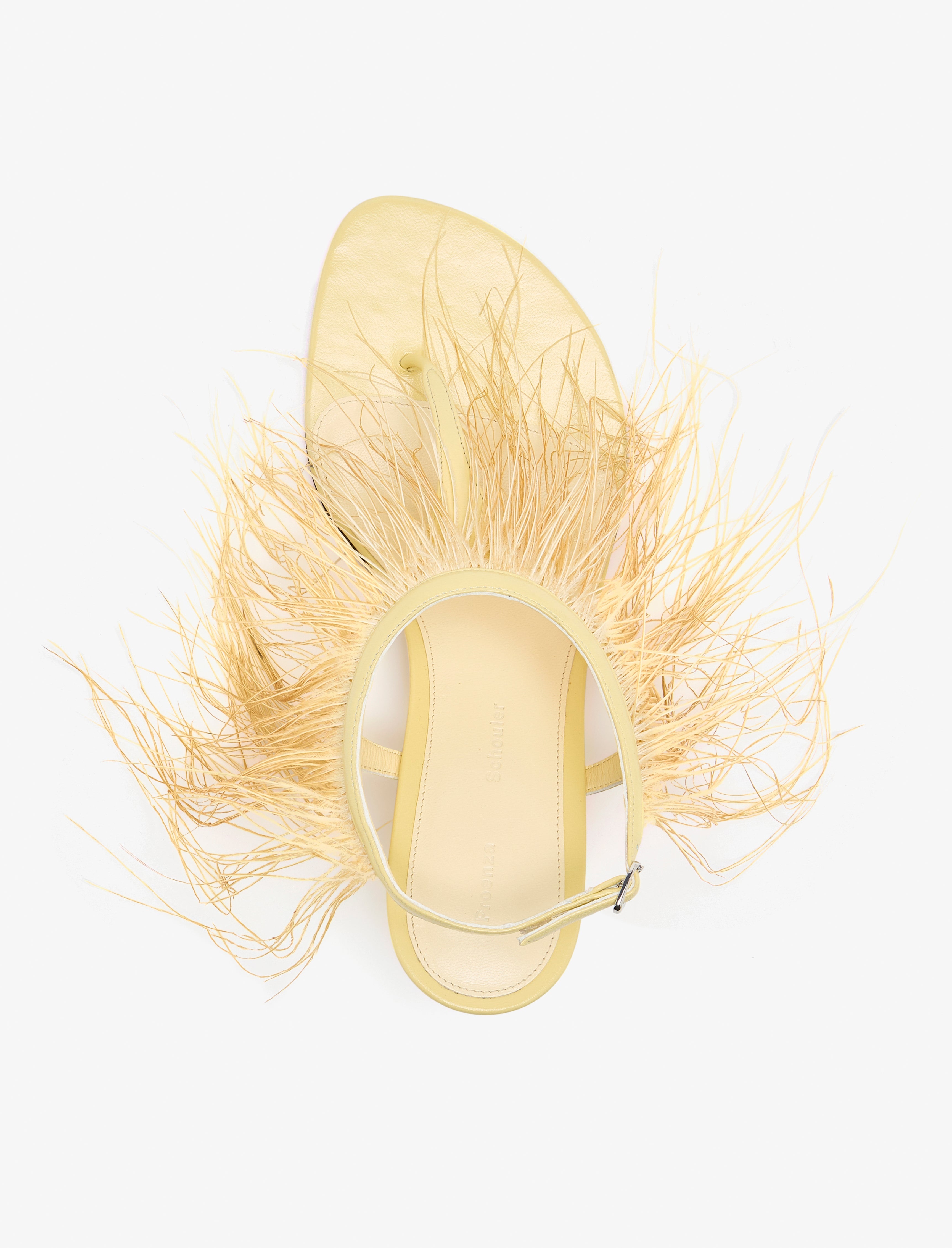 Tee Thong Feather Sandals in Slick Nappa - 4