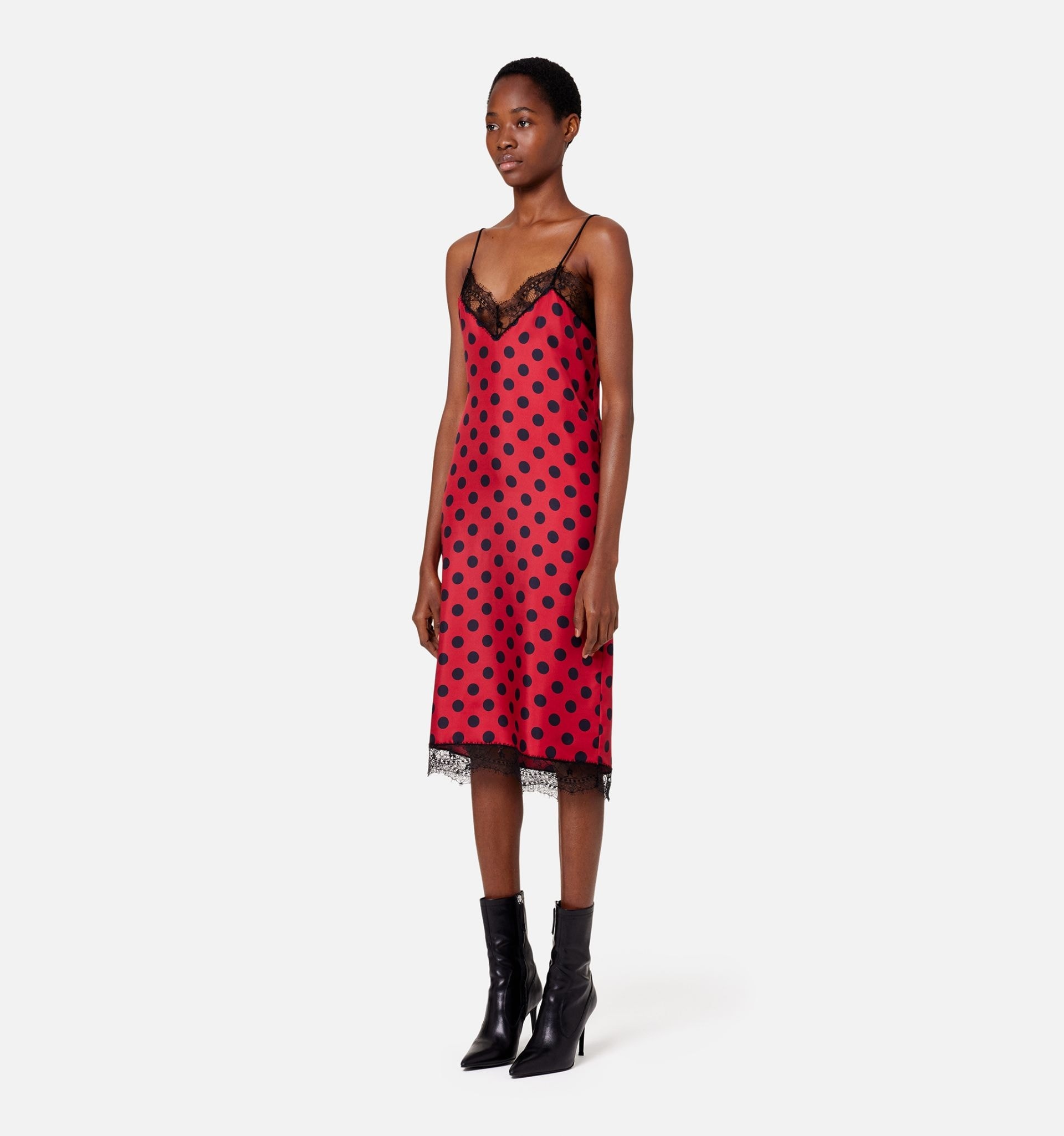 Strap Dress With Lace - 4