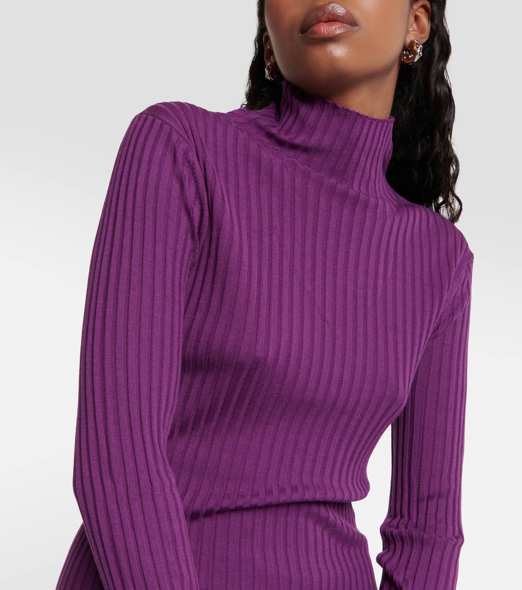 Ribbed-knit wool sweater - 5