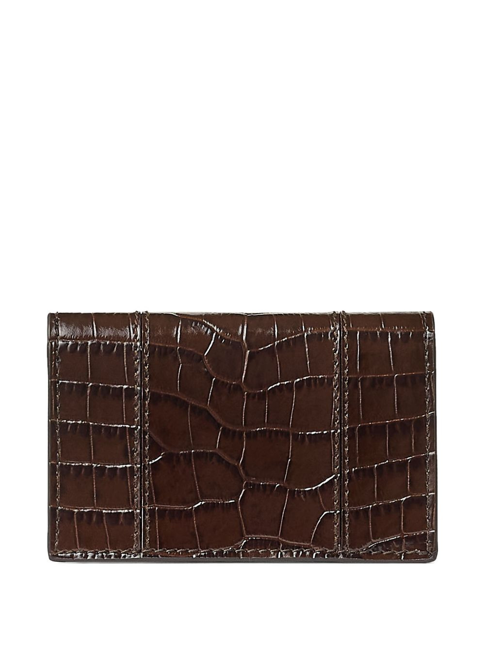 Nello crocodile-effect leather wallet - 2
