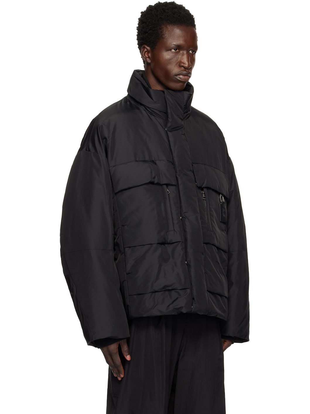 Black Goose Down Jacket - 2