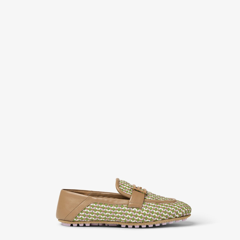Baguette Multicolor leather loafers 1