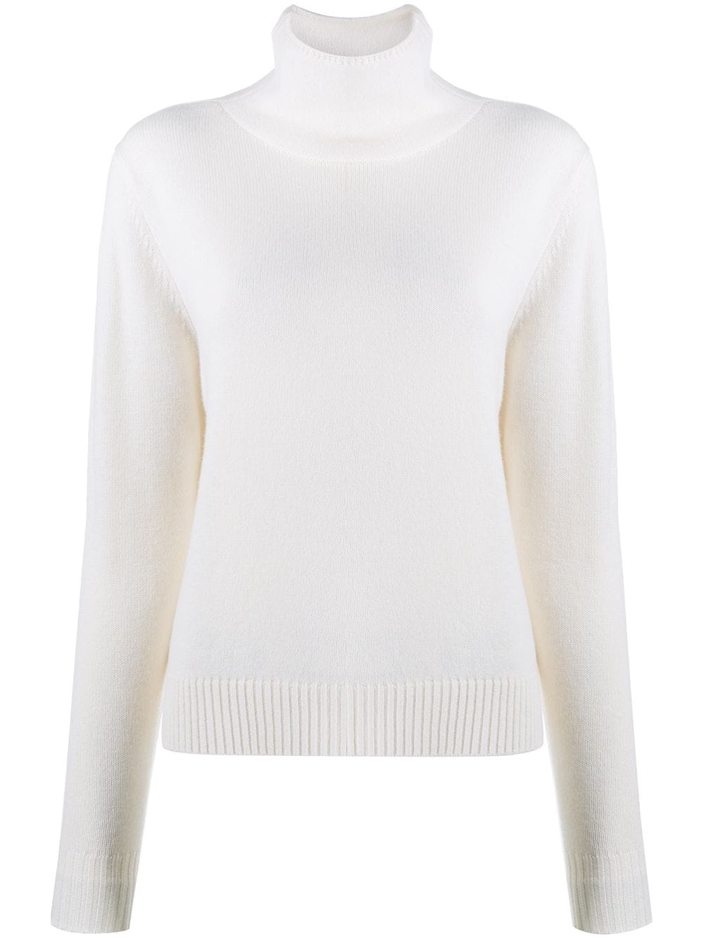 roll neck knit pullover jumper - 1