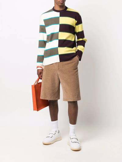 SUNNEI striped knit cotton sweater outlook