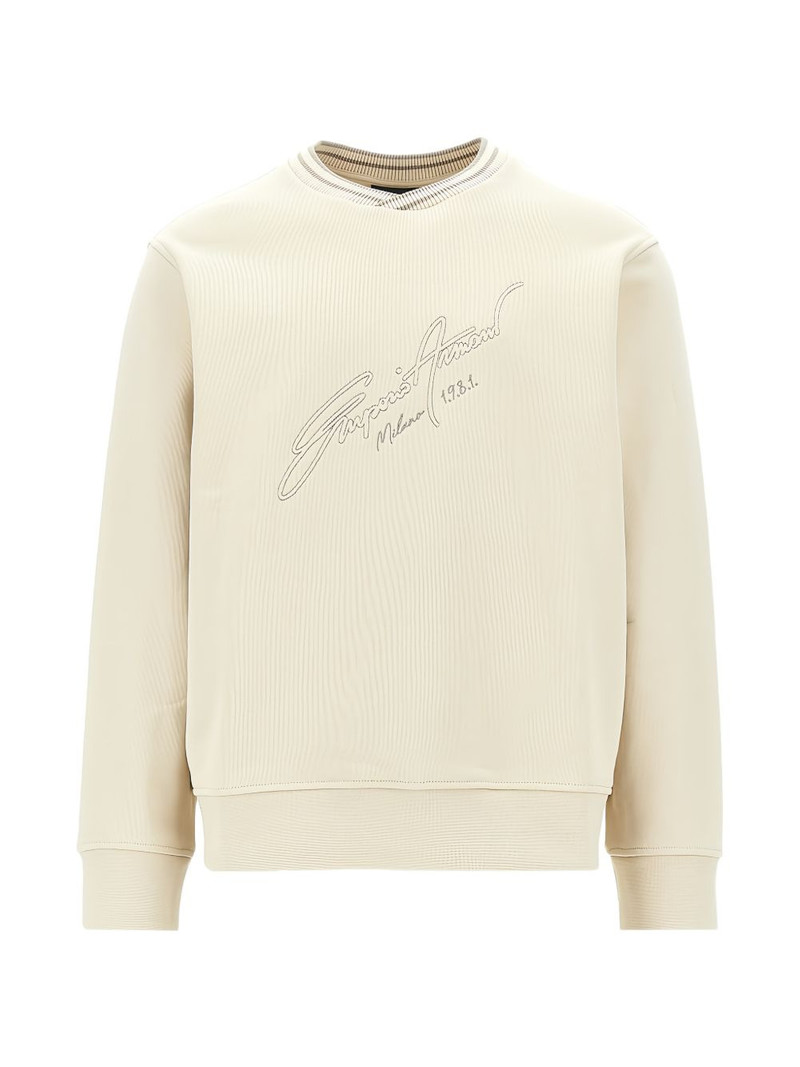 logo-embroidered sweatshirt 1