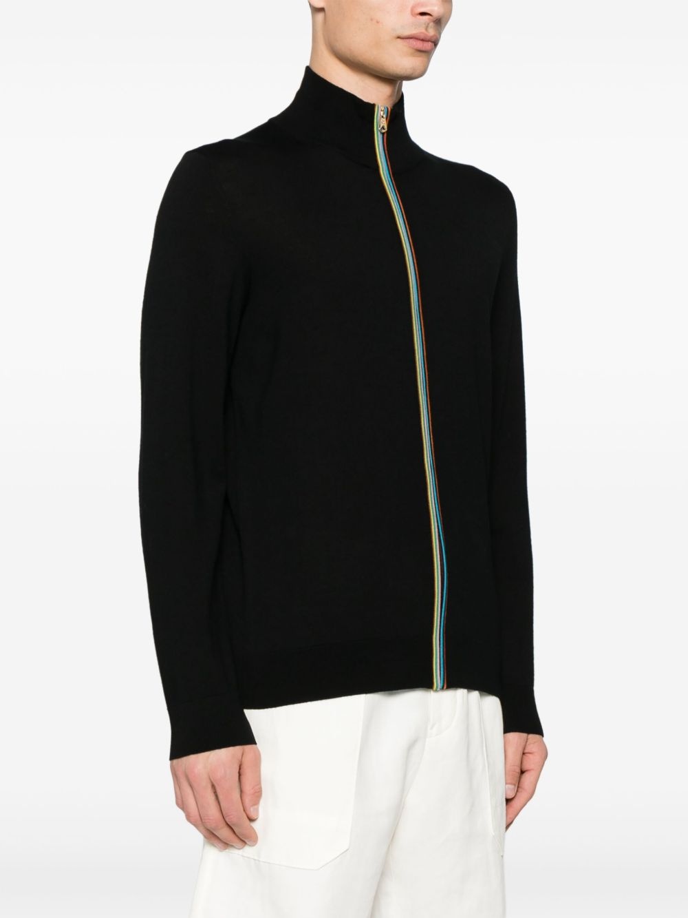Artist-stripe detailed cardigan - 3