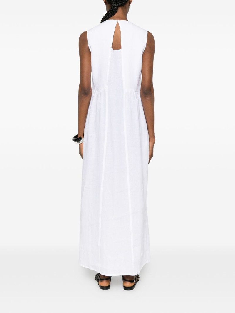 pleated-bodice sleeveless dress 4