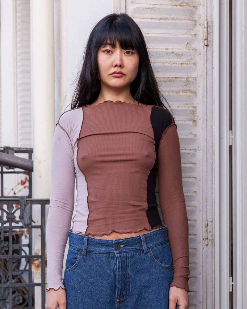 Ponere Long Sleeve Tee - Fine Cotton Rib 1
