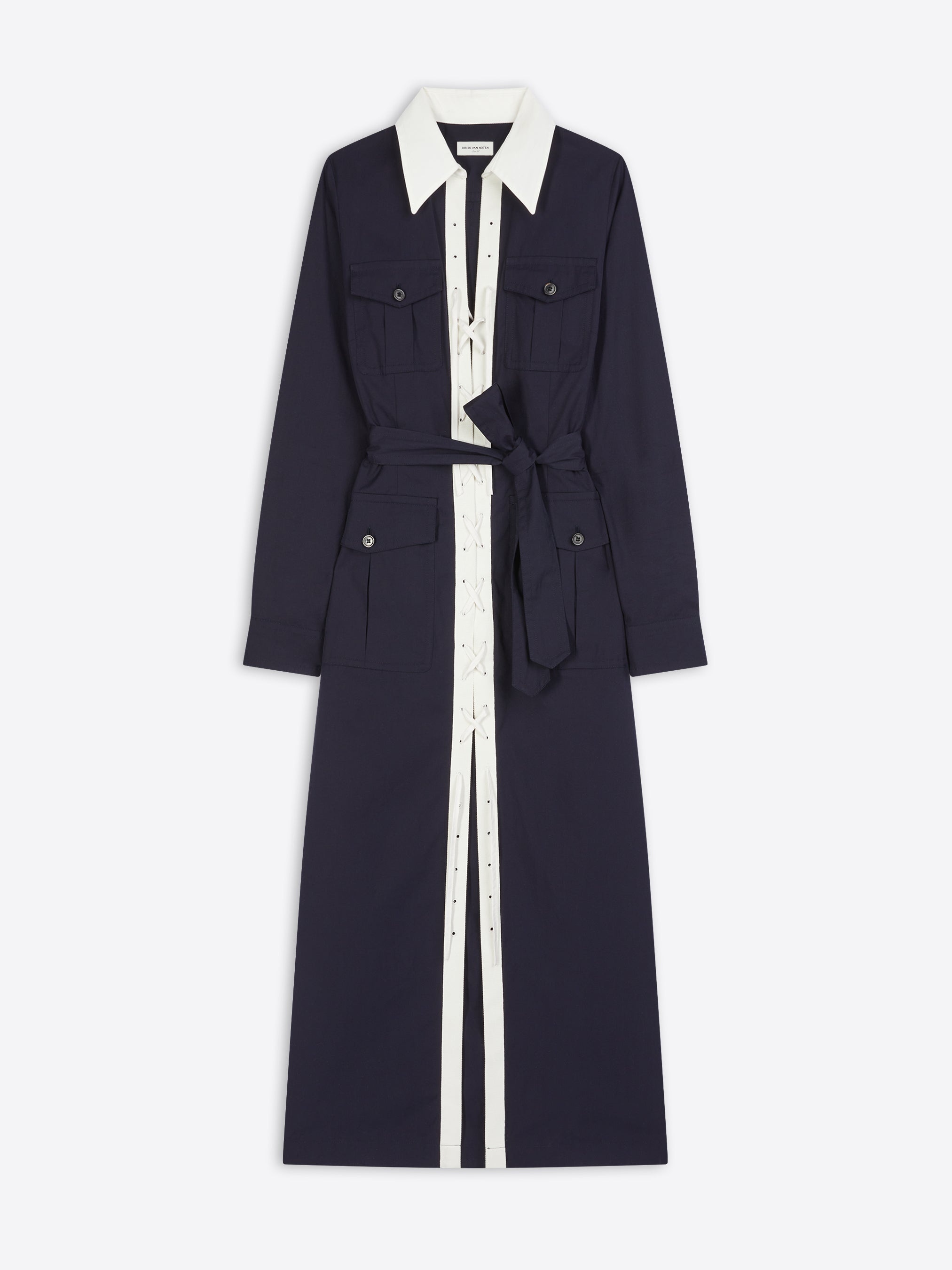 LACED SHIRT DRESS - 1