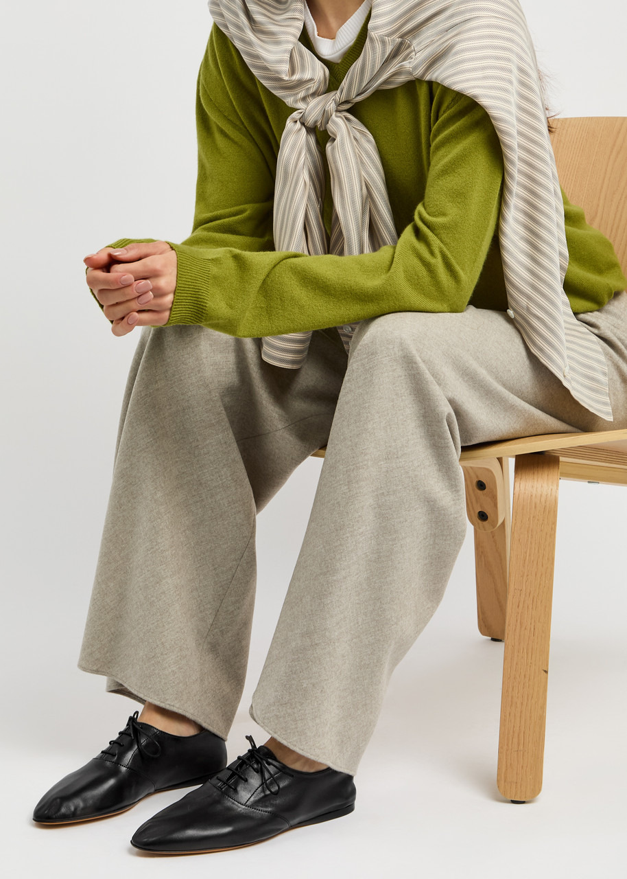 The Row Awar Leather Flats - 5