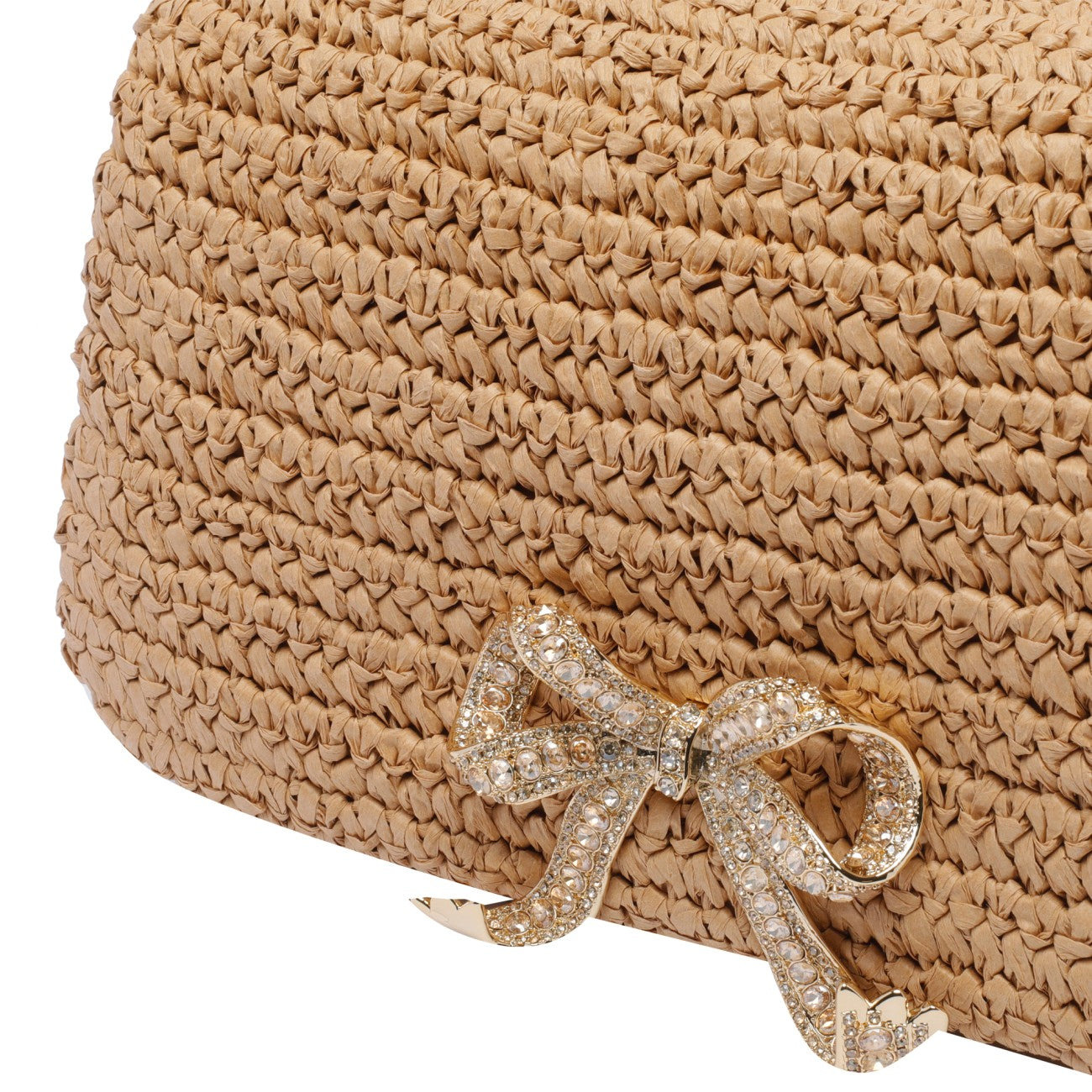 Self Portrait Women Raffia Bow Charm Shoulder Bag - 4