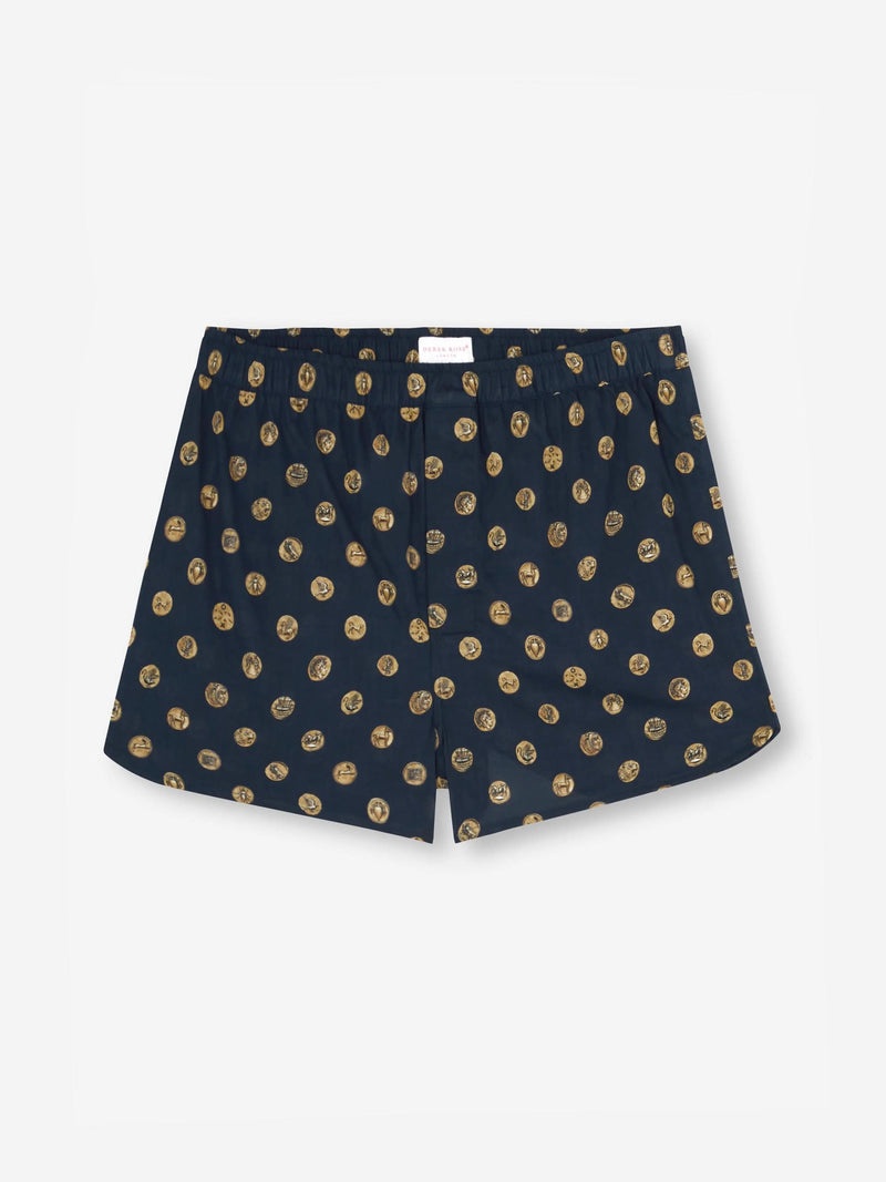 Men's Modern Fit Boxers Ledbury 78 Cotton Batiste Navy - 2