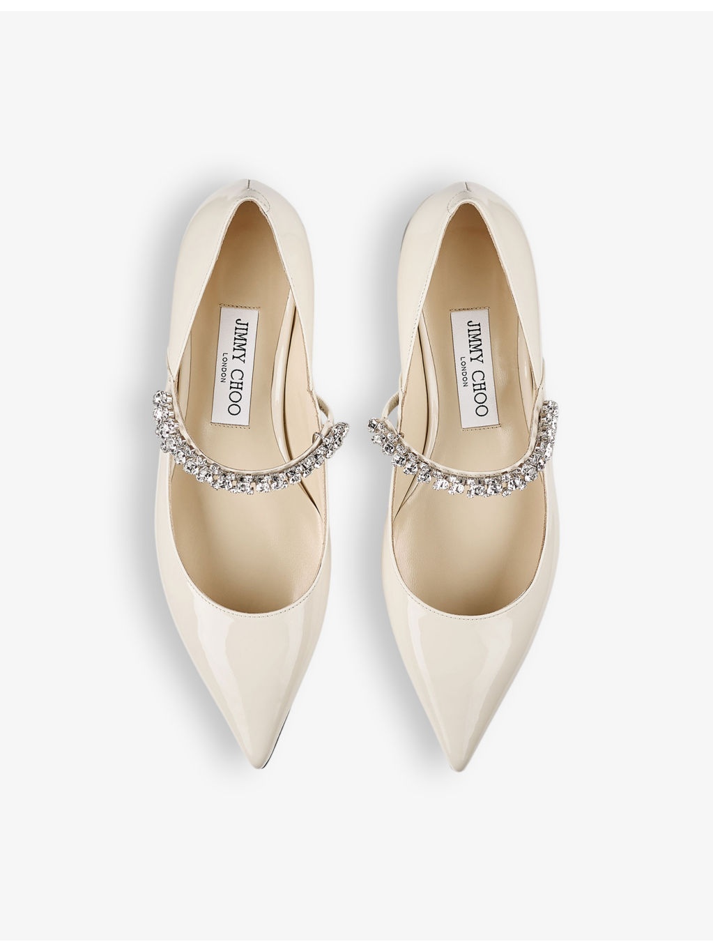Bing 25 crystal-embellished patent-leather flats - 2