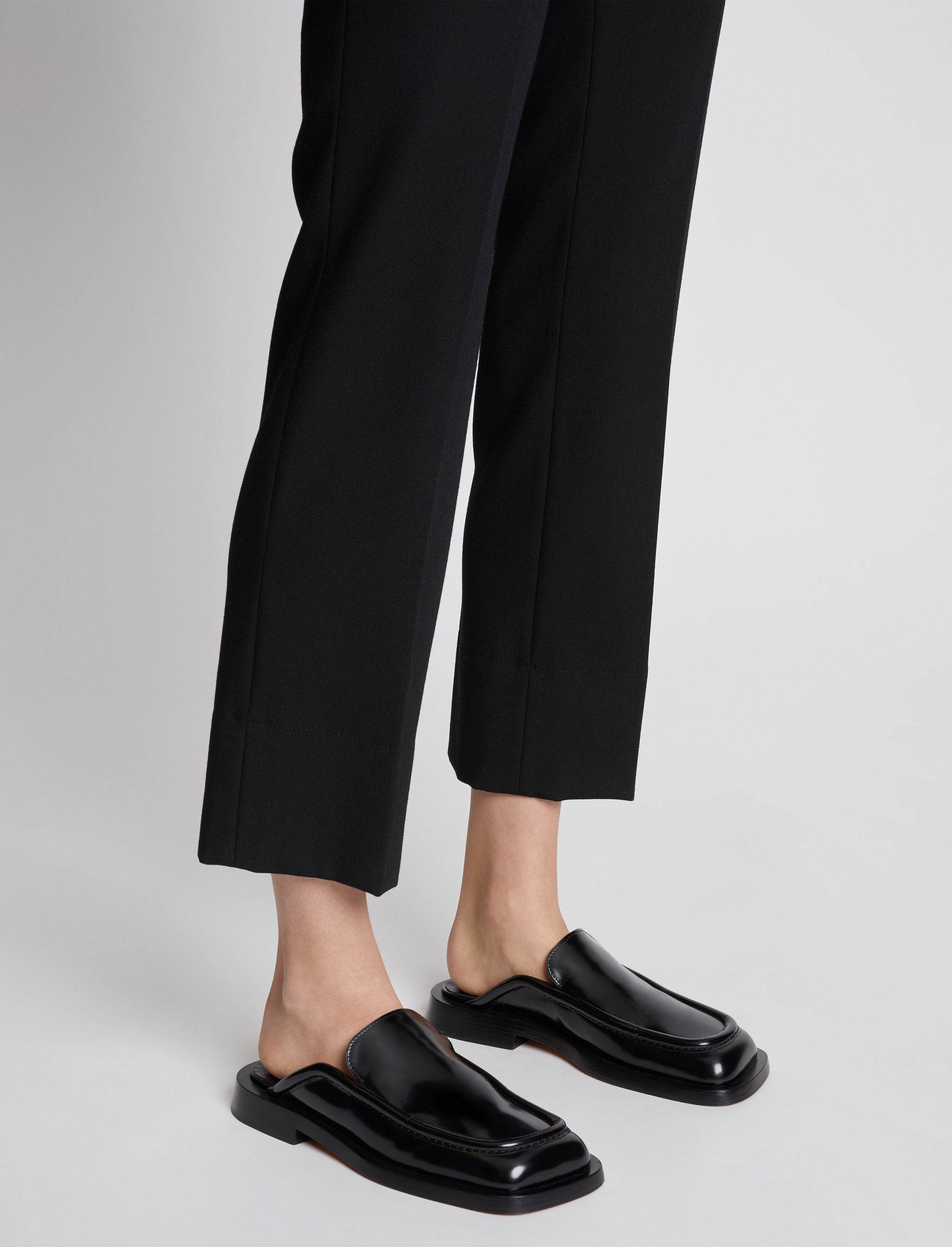 Square Loafer Mules - 5