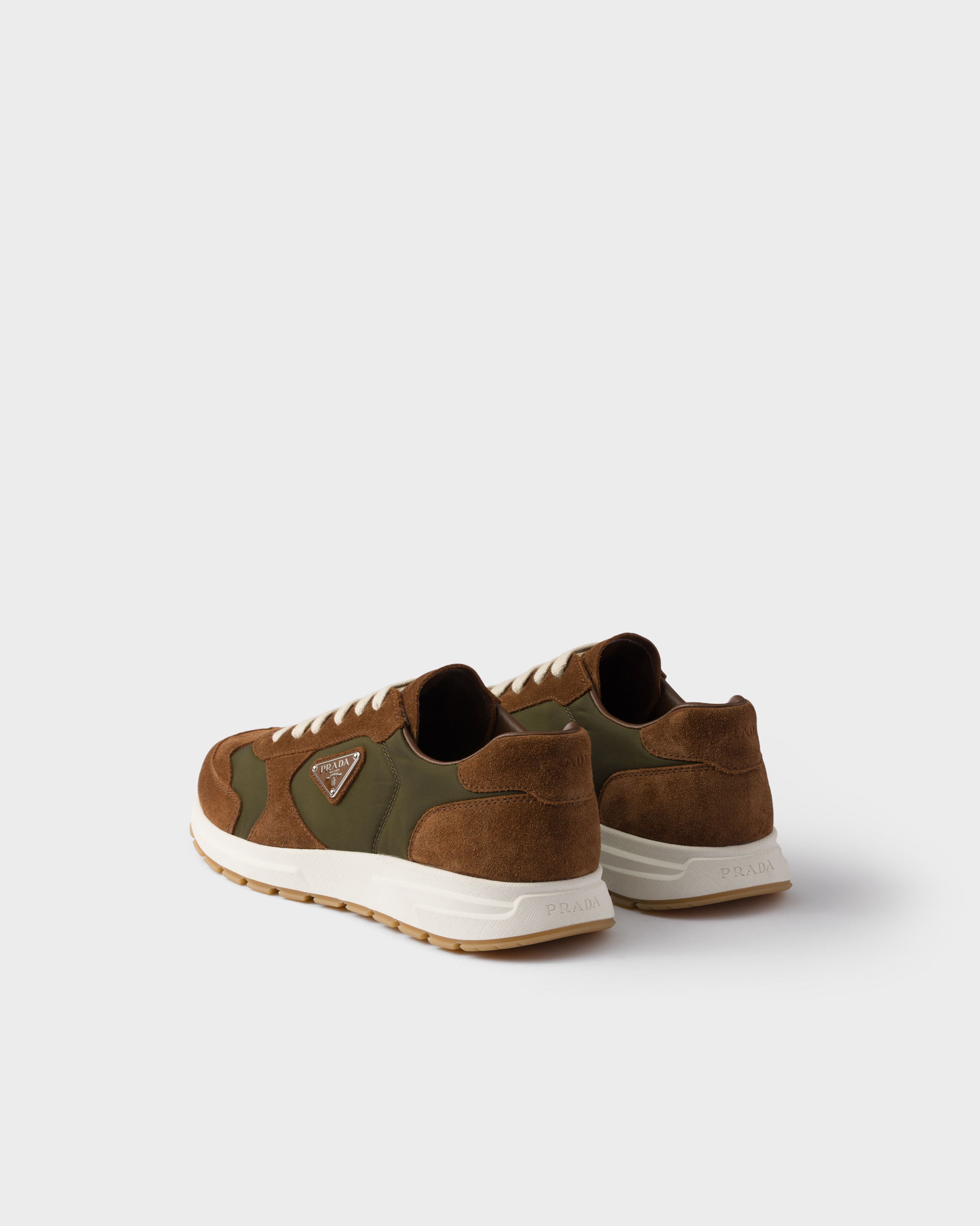 Suede and Re-Nylon sneakers - 5