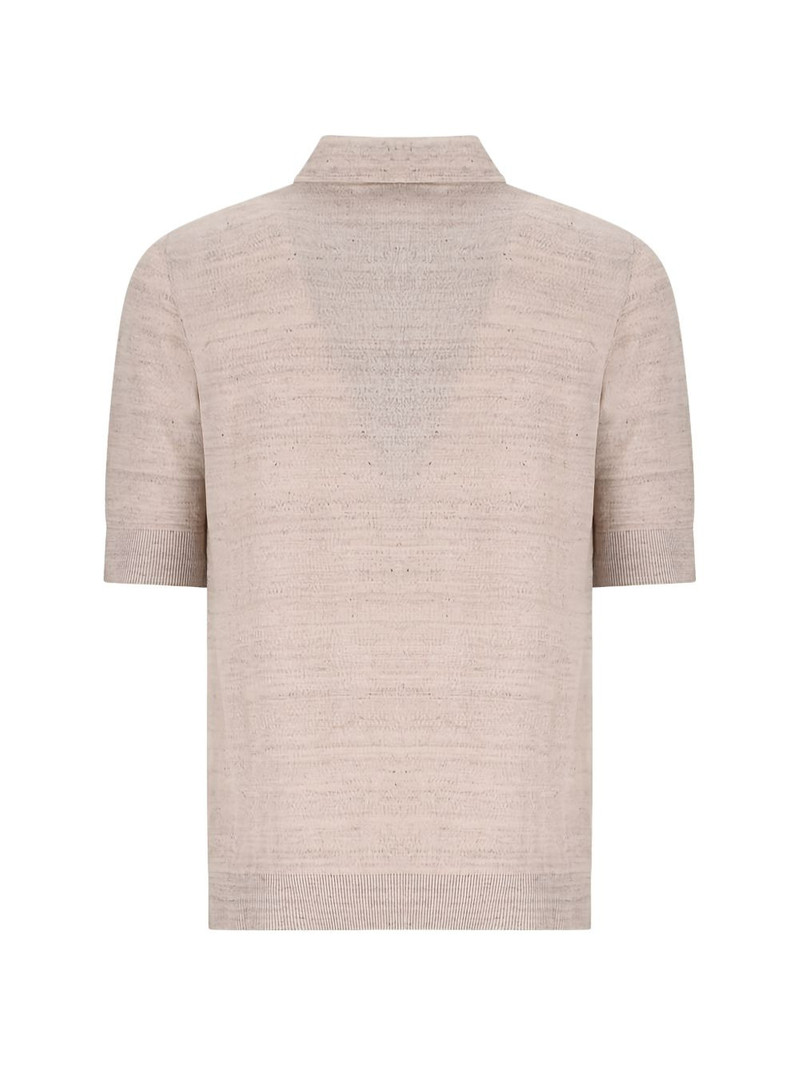 LARDINI buttoned short-sleeve polo shirt outlook