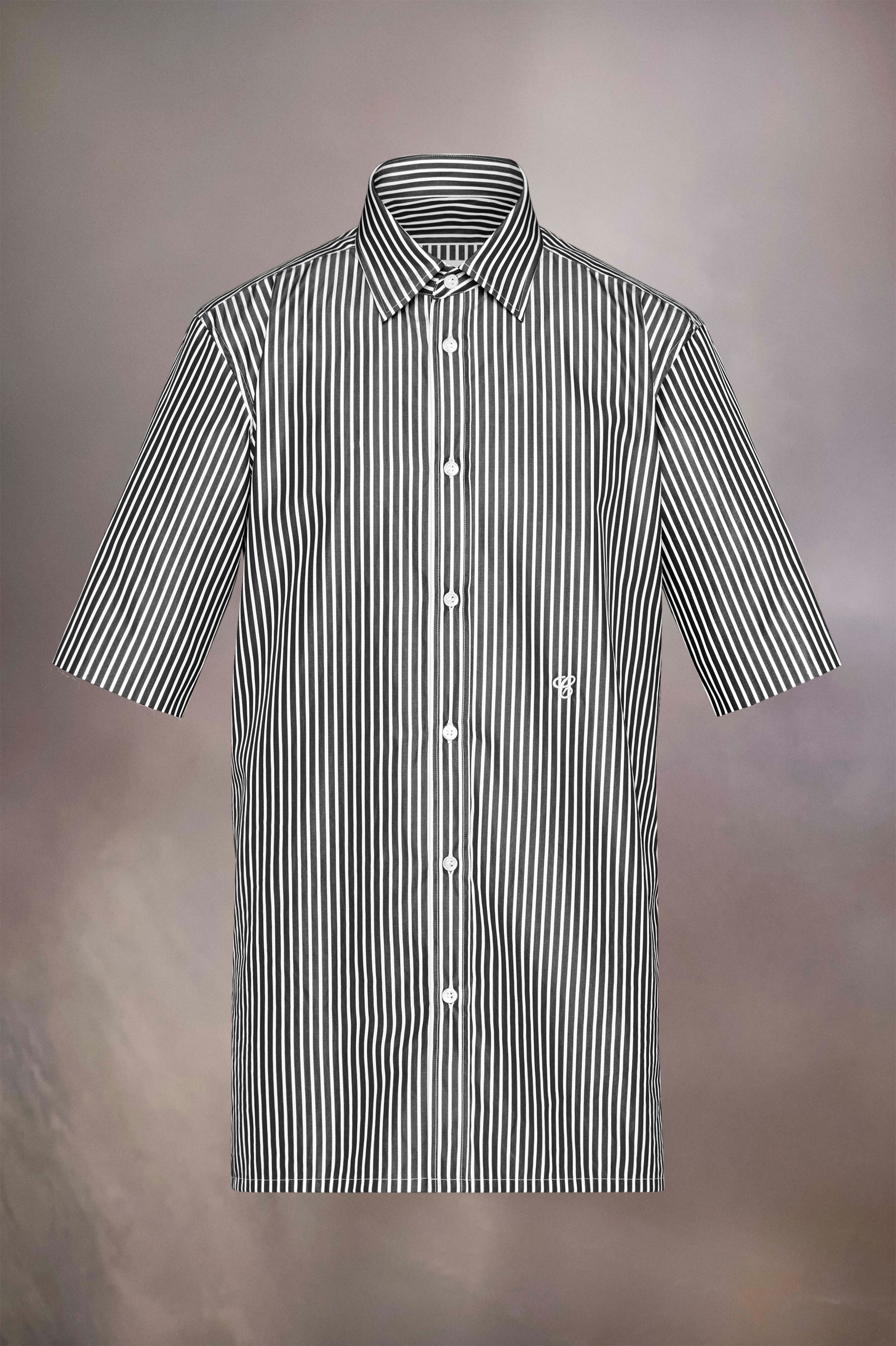 【送料&関税込】Maison Margiela Inverted Striped Dress-shirt Striped shirt in blue - Maison Margiela | Mytheresa