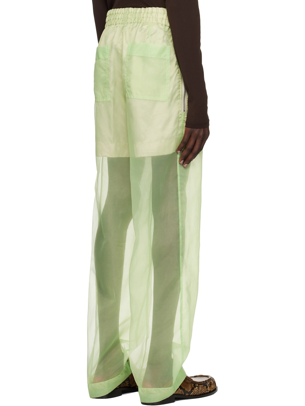 Green Layered Trousers - 3