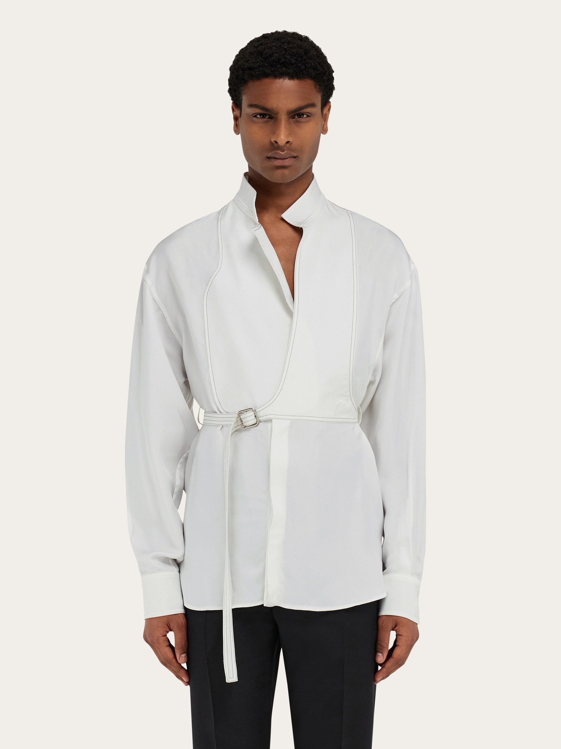 Bib detail shirt - 2
