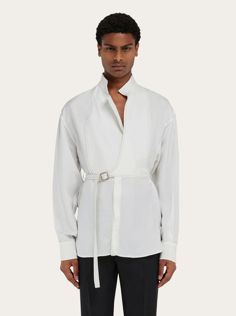 FERRAGAMO Bib detail shirt outlook