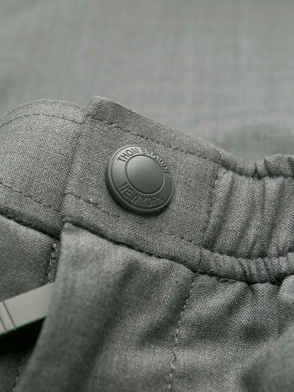 plain weave suiting track pants - 7