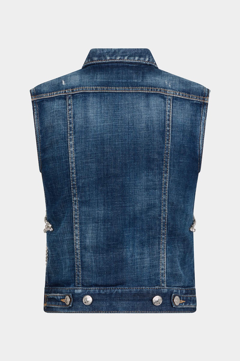 STARRY NIGHT DENIM VEST - 2