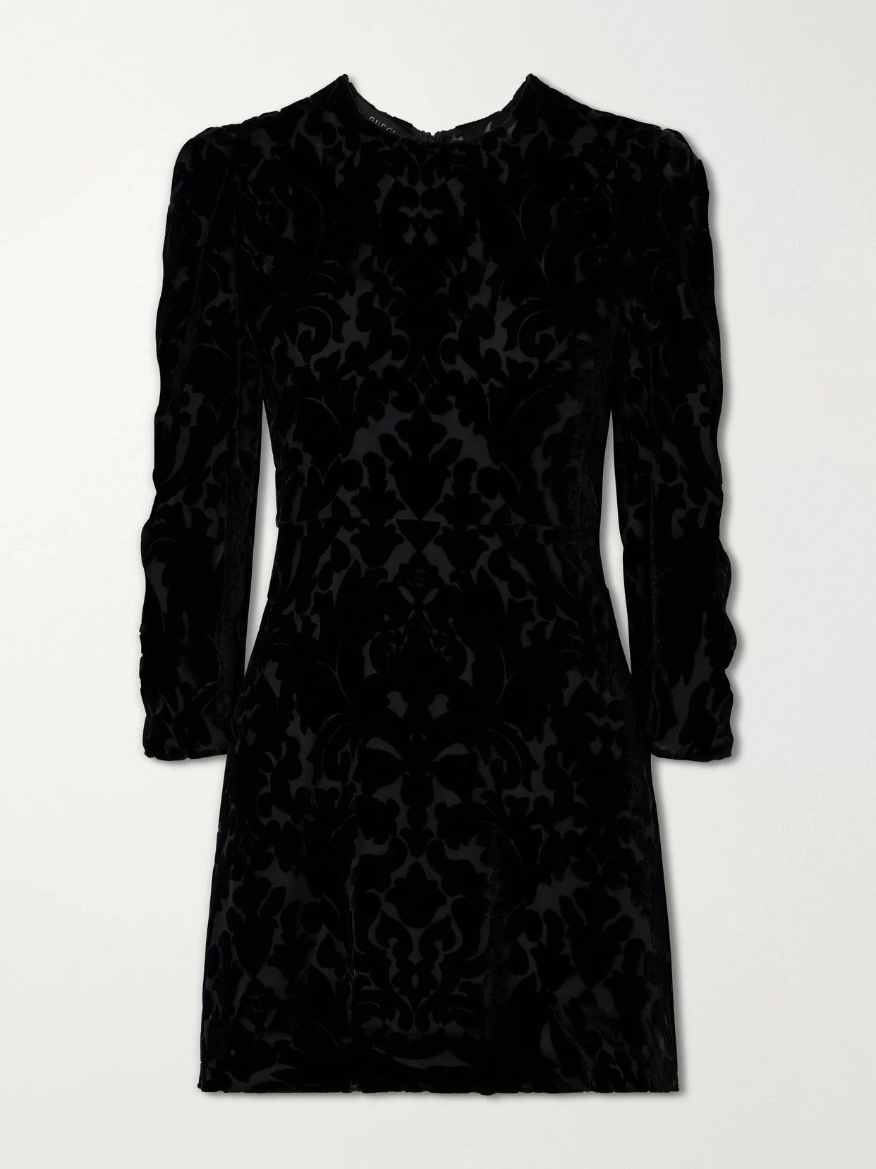 Devoré-velvet Mini Dress - 1