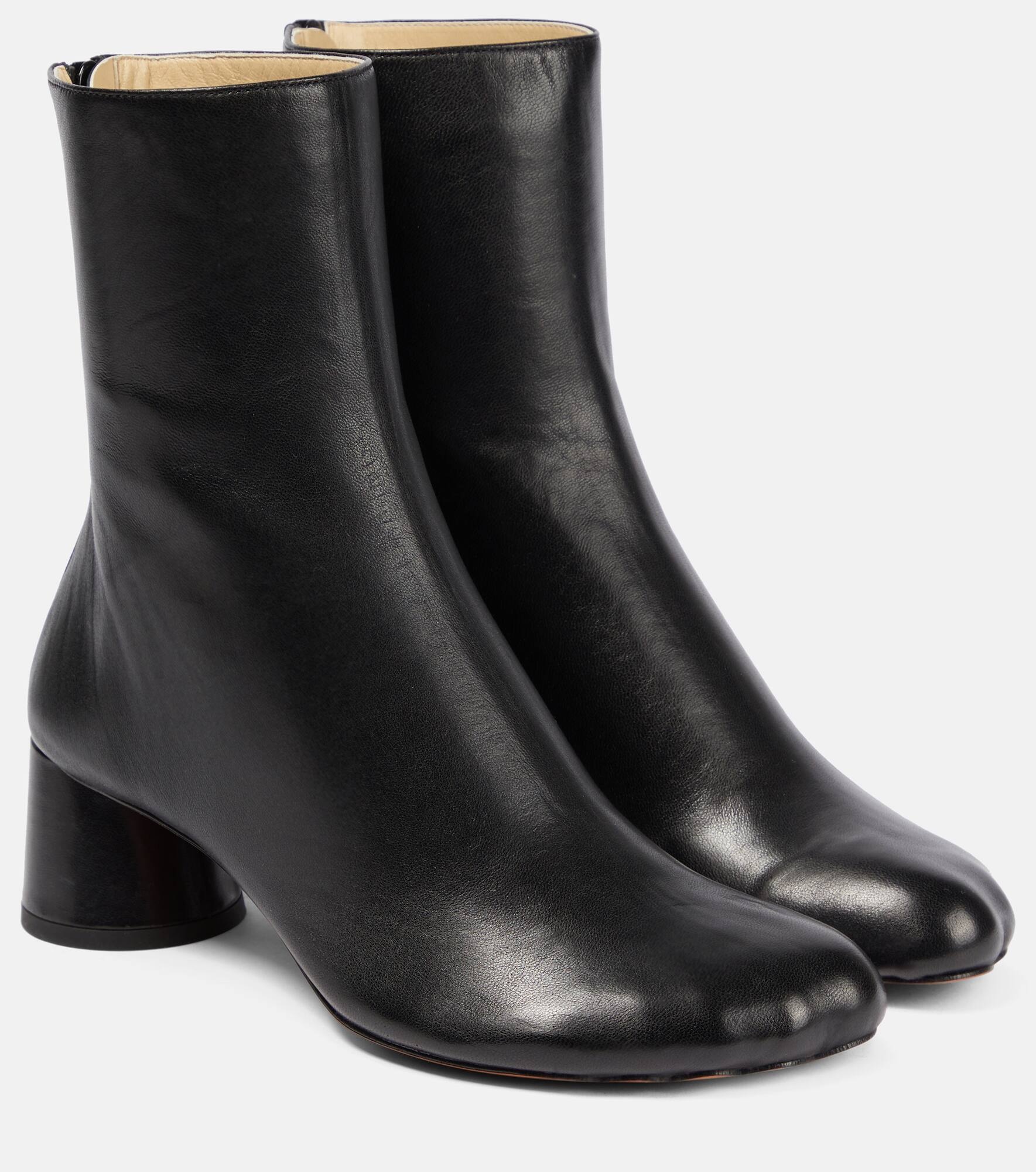 Sculpt leather ankle boots - 1