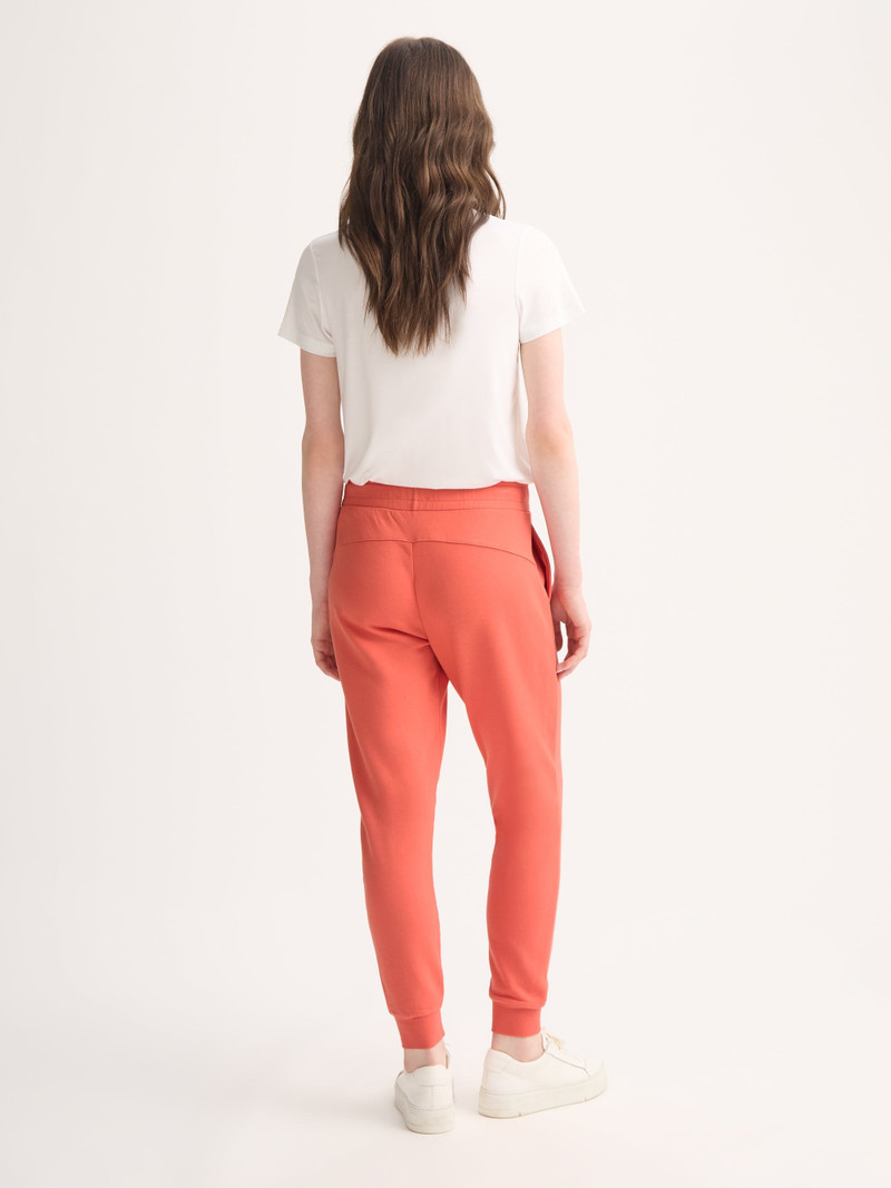 Women's Sweatpants Quinn Cotton Modal Coral Orange 3