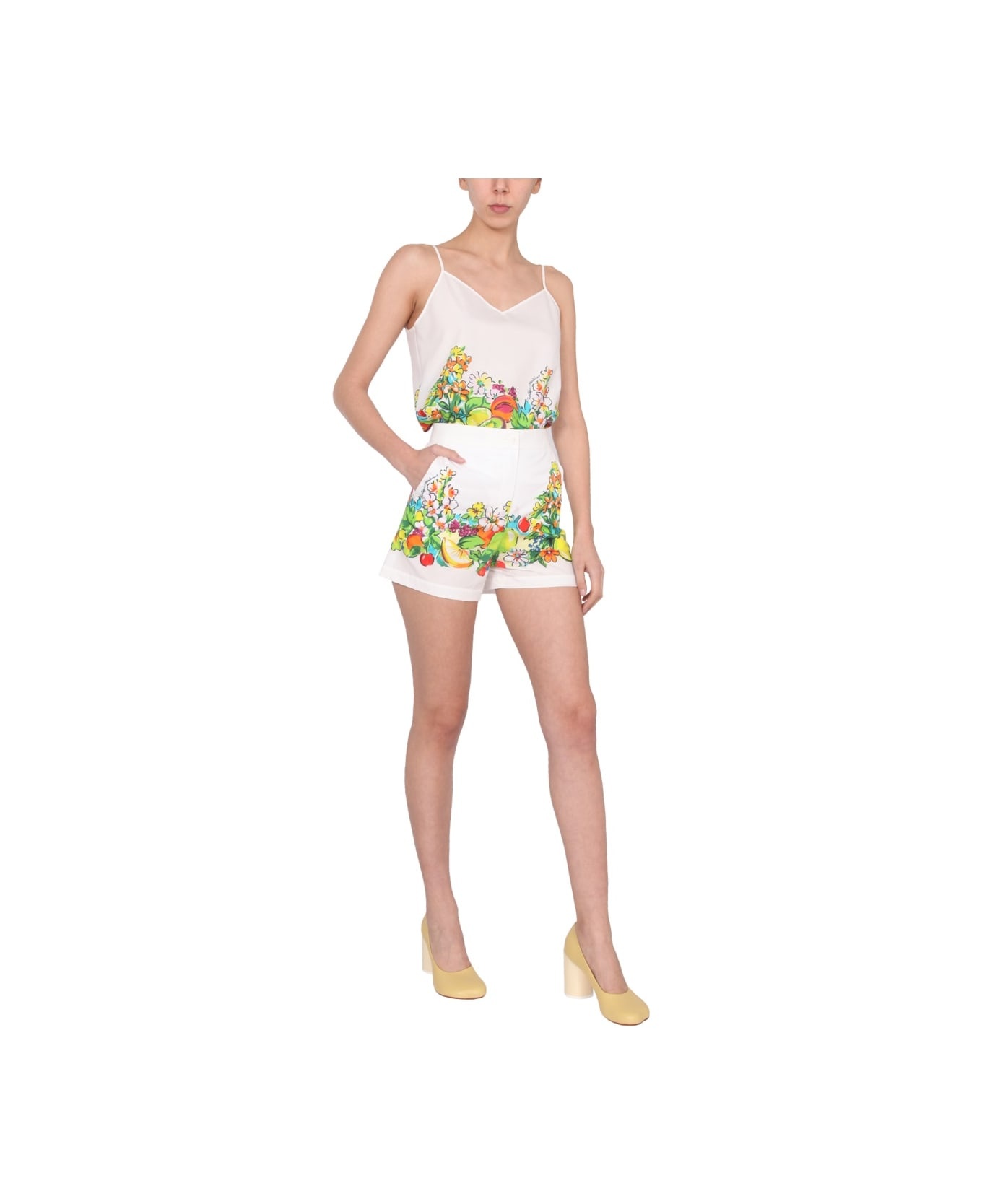 Flower And Fruit Print Top - 2