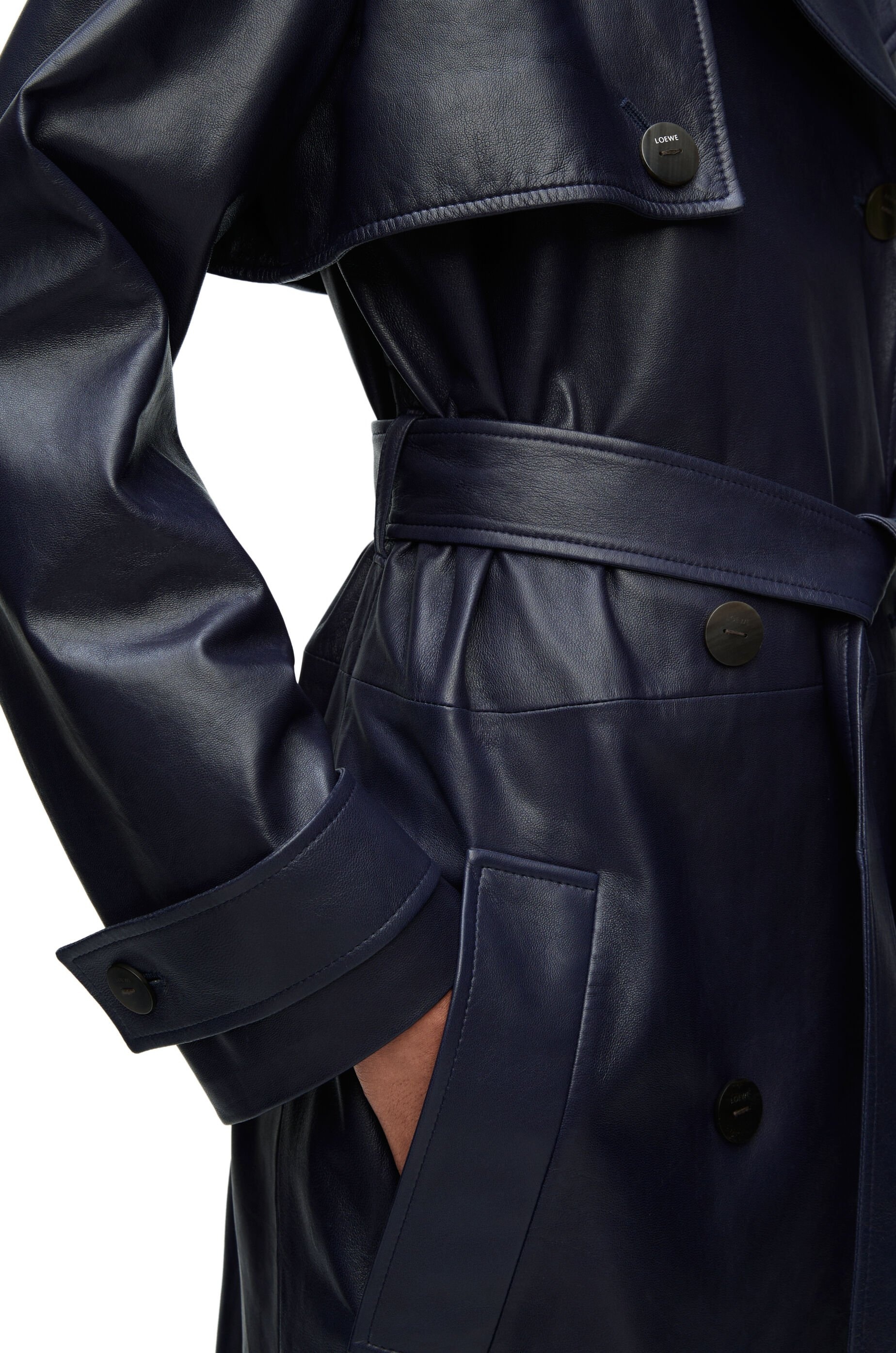 Trench coat in nappa lambskin - 5