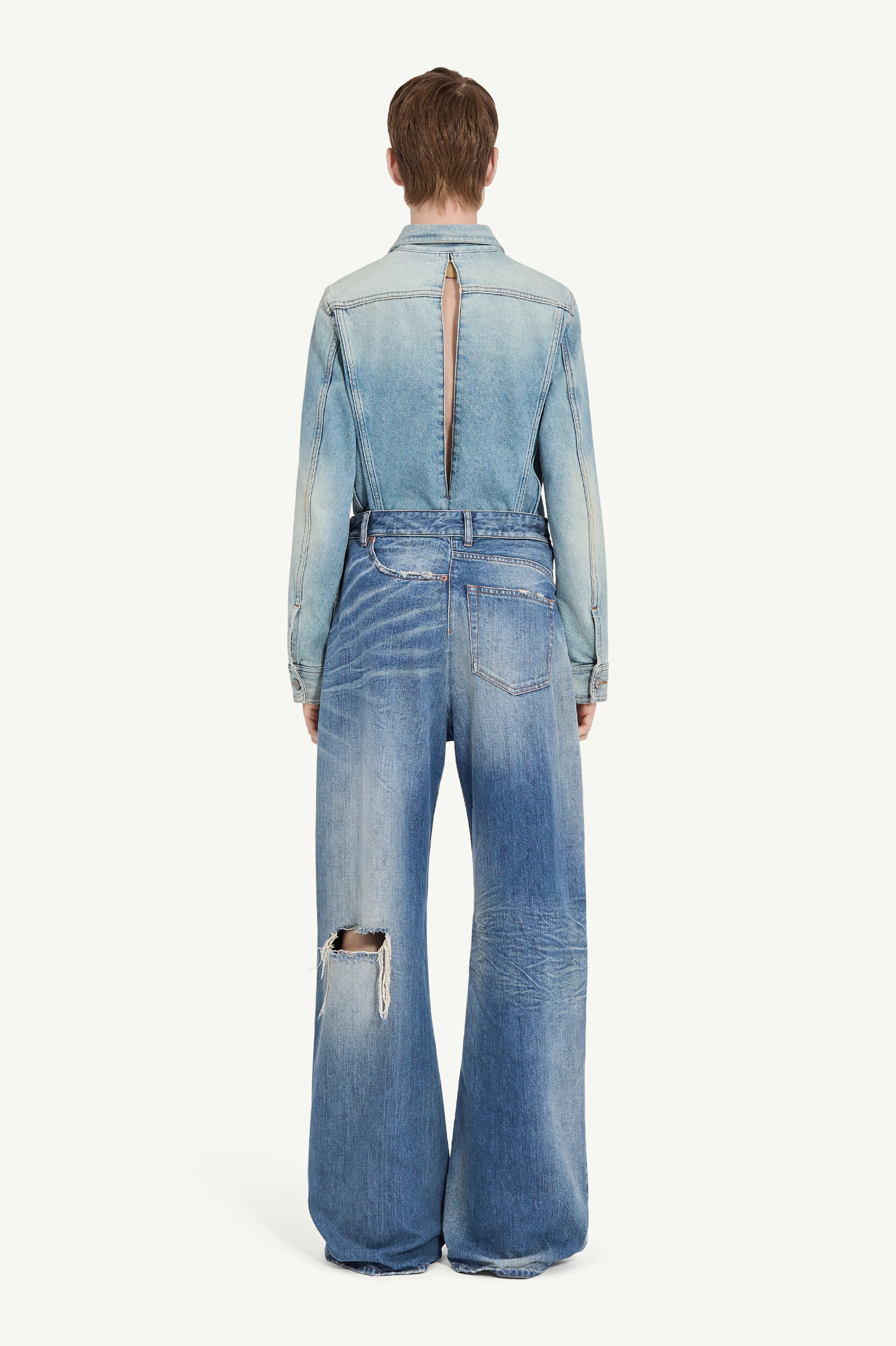 Twist wide leg jeans - 4