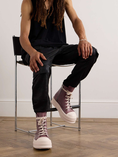 Rick Owens Ramones Leather High-Top Sneakers outlook