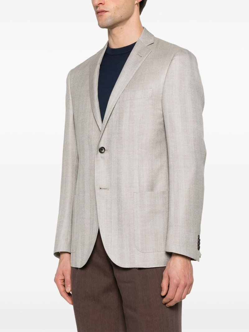 herringbone-pattern blazer 3