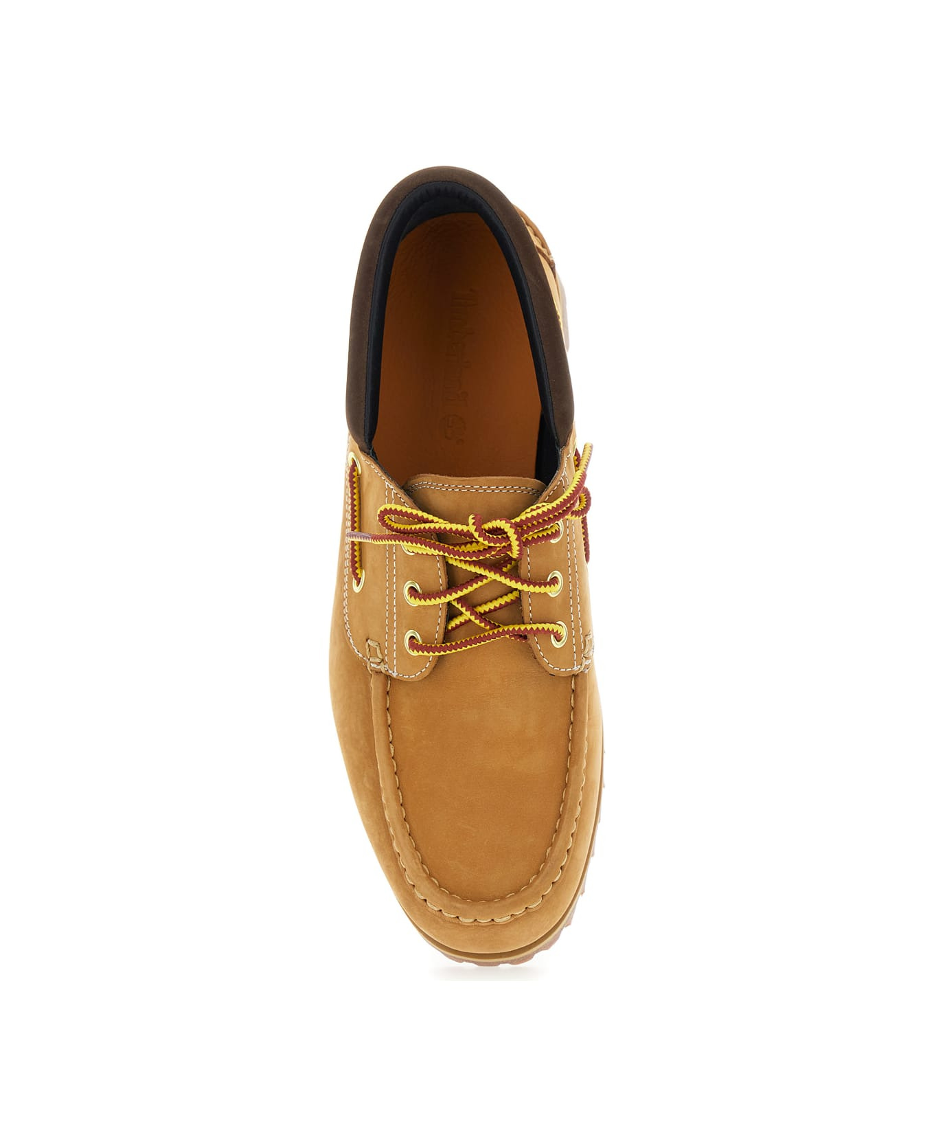 'authentics' Beige Loafers With Contrasting Stitching In Leather Man - 4
