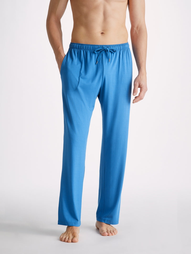 Men's Lounge Trousers Basel Micro Modal Stretch Ocean - 2