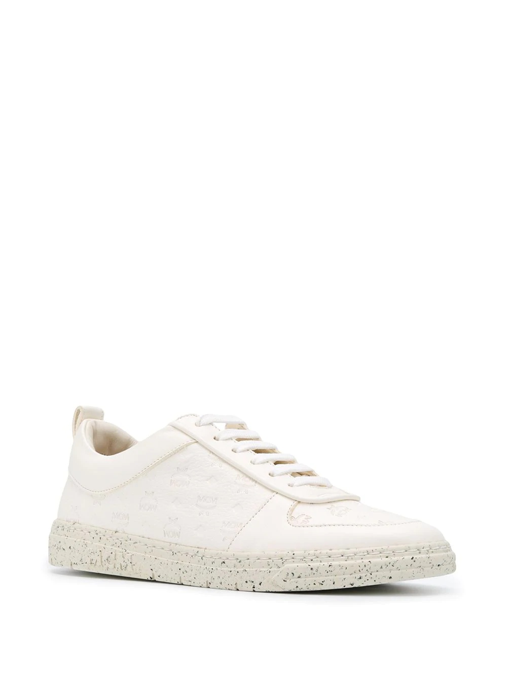 logo-embossed low-top sneakers - 2