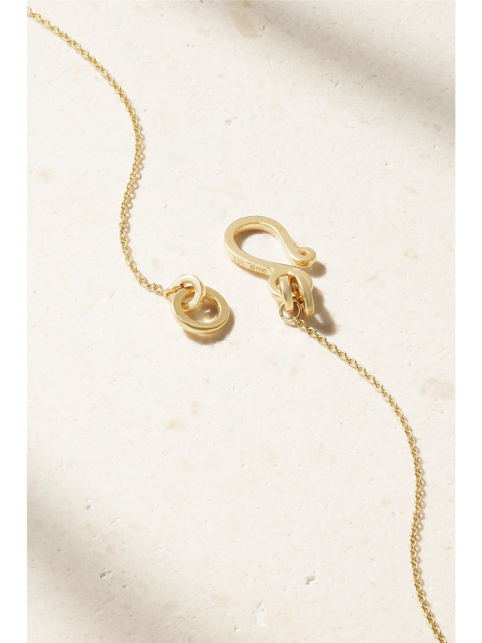 Stella 14-karat recycled gold pearl necklace Gold - 3