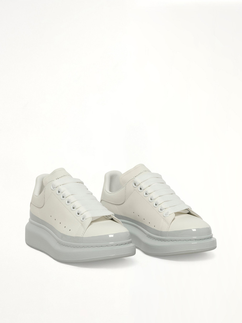 Womens Larry Oversized Sneaker in White/Ice Blue 2