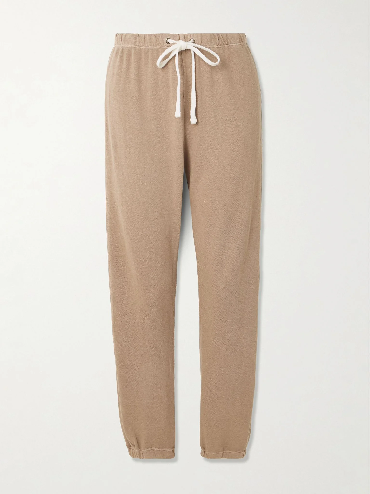 Cotton-terry track pants Light brown - 1