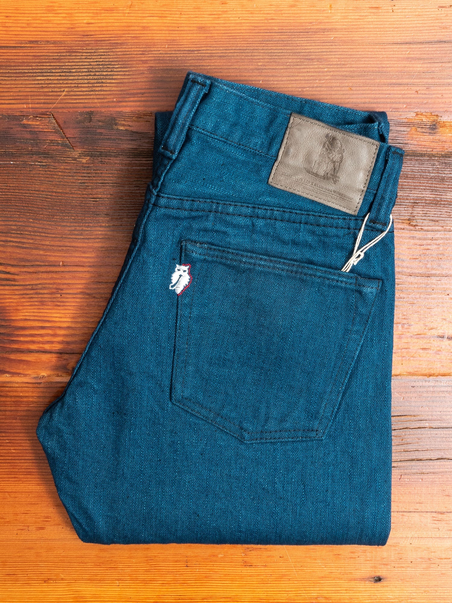 PBO-002-013 "Asagi" 16.5oz Rinsed Selvedge Denim - Slim Tapered Fit - 3