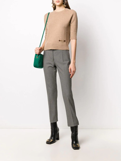 GUCCI Horsebit-embellished knitted top outlook