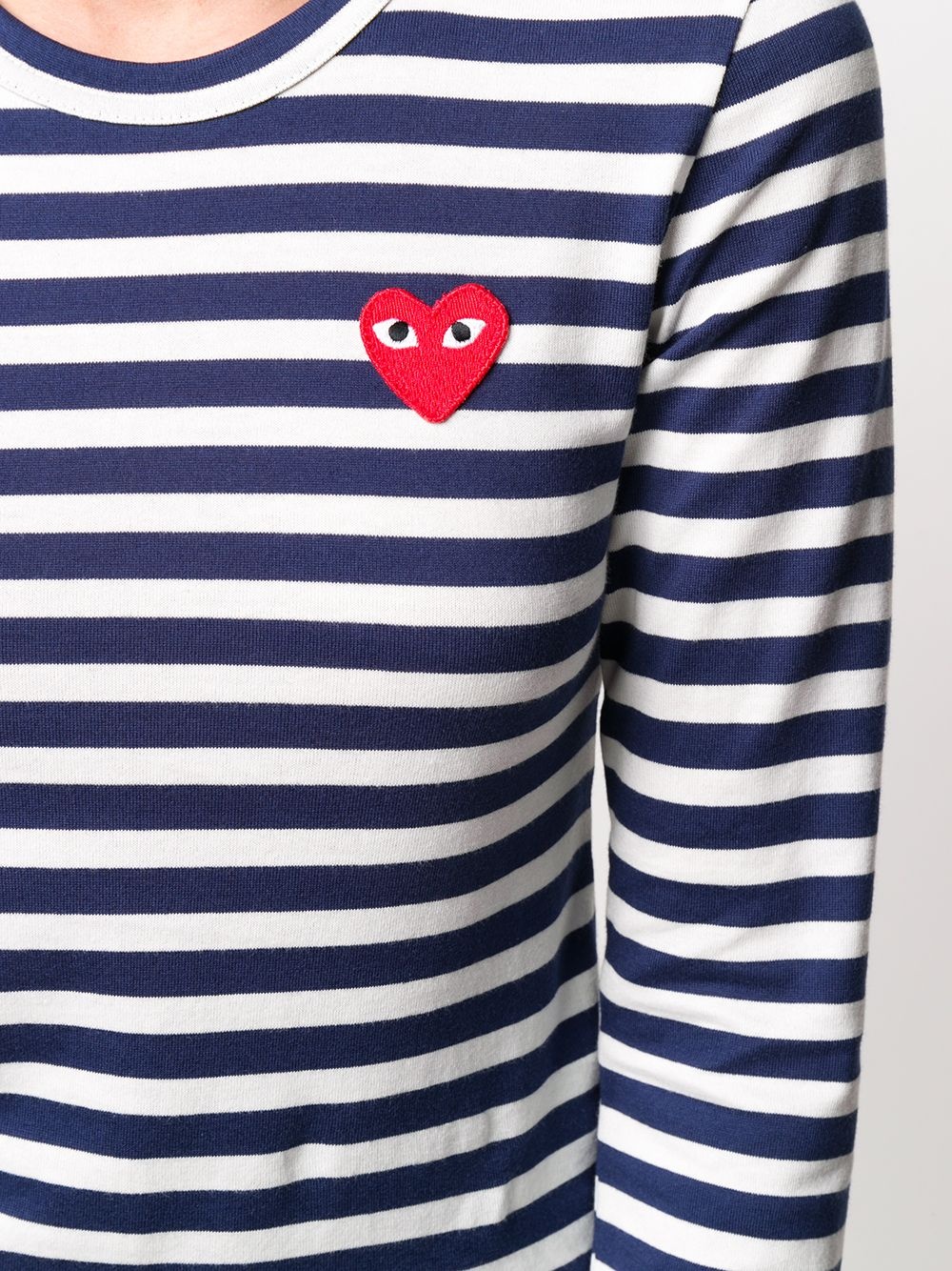 striped logo patch top - 5