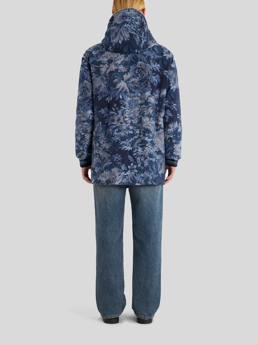 FLORAL JACQUARD PADDED JACKET - 4